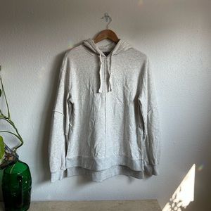 Sweaty Betty Terry Heather Cream Grey Hoodie